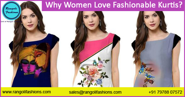 Women Love Fashionable Kurtis